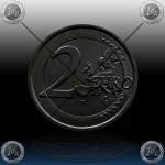 2 EVRO SLOVENIJA 2022 "Arhitekt Jože Plečnik" Black Rhodium + 24k Gold